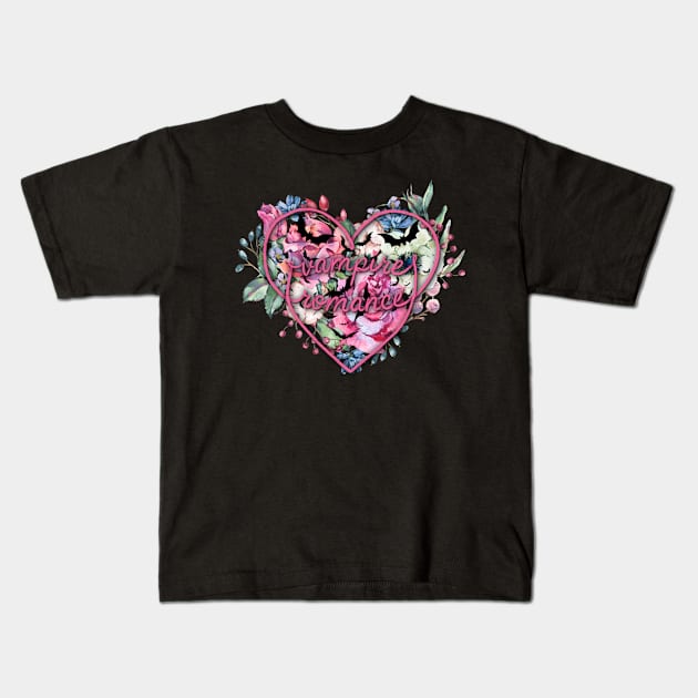 Vampire Romance Kids T-Shirt by NOLA Bookish Vamp